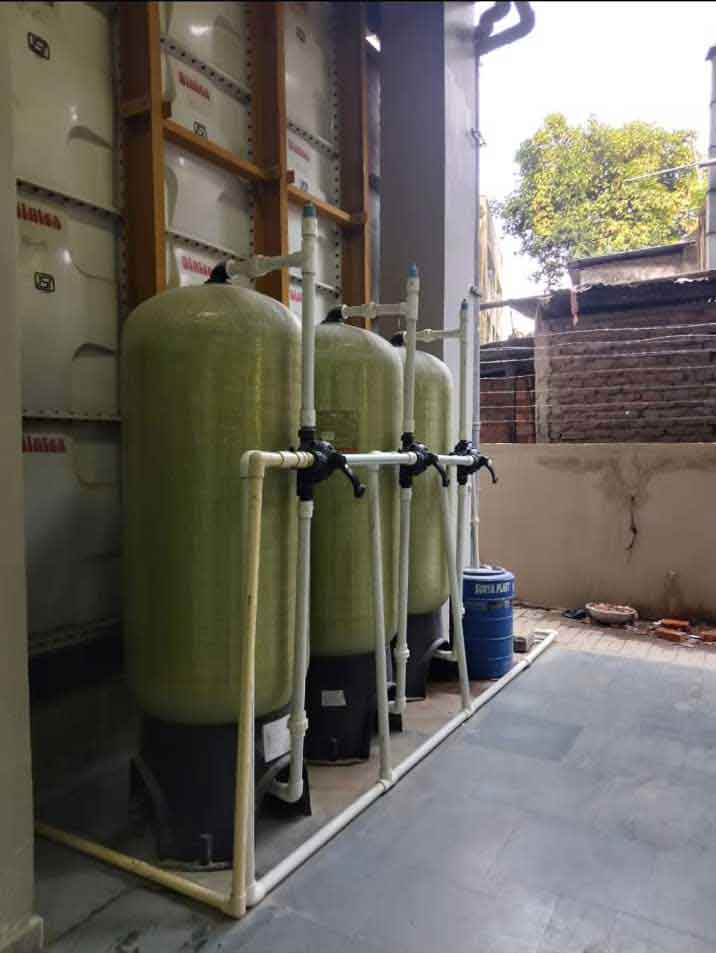 Complete water filtration system installation